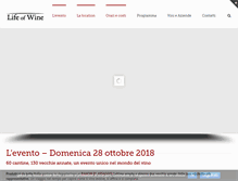 Tablet Screenshot of lifeofwine.it